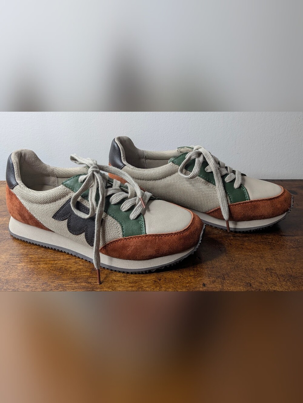 NWOT Birdies The Roadrunner Sneakers Ivy Multi Colorway Green, Tan, Rust Women 9